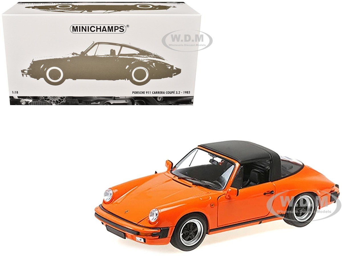 1983 PORSCHE 911 CARRERA TARGA 3.2 ORANGE 1/18 DIECAST BY 1983 PORSCHE 911 CARRERA TARGA 3.2 ORANGE 1/18 DIECAST BY