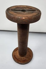 Vintage / Antique Wooden Industrial Weaving Spindle Spool