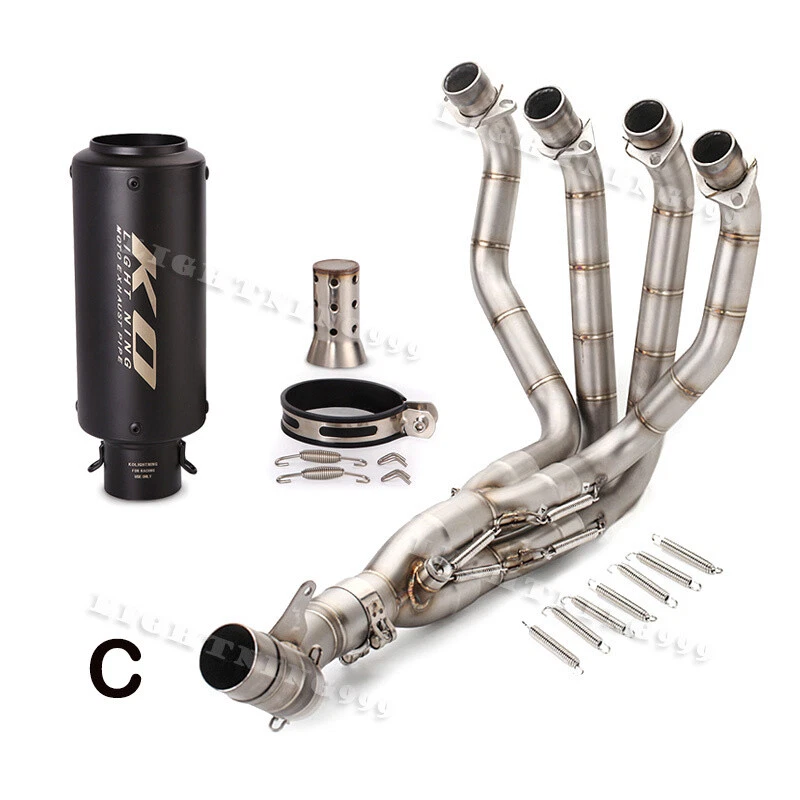 For Kawasaki Z1000 2010-2023 Complete Exhaust System Header Muffler Pipe Slip on - Image 4 of 4