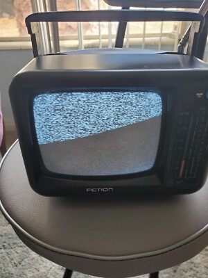 Television noir/blanc avec Radio AM/FM TV Radio Keenox brand