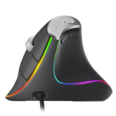 M504 Wired Vertical , USB Ergonomic Optical with 4 Adjustable DPI, 11 RGB Bac...
