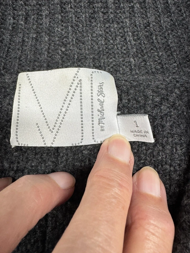 Cárdigan corto Michael Stars lana cachemir suéter talla S mangas cortas suave Foto 3 de 4