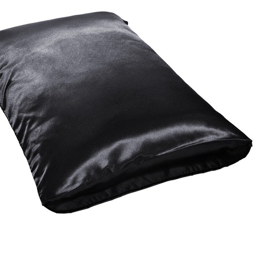Coppia federe copricuscino standard queen king raso seta biancheria da letto casa - Foto 21 di 28