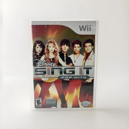 Disney Sing It Pop Hits Nintendo Wii Complete CIB With Manual