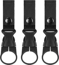 3Pack Water Bottle Ring Holder Keychain Belt Webbing Strap Hanging Bottle Buckle