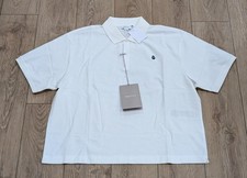 490 Mens Alexander McQueen Skull Embroidered Logo Boxy Polo Shirt White 2XL