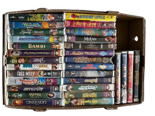 Disney VHS (Lot Of 30) Very Good Condition; Bambi, The Lion King,and Much More!!