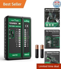 Compact Network Cable Tester for RJ11/RJ45 - Efficient Ethernet Testing Tool