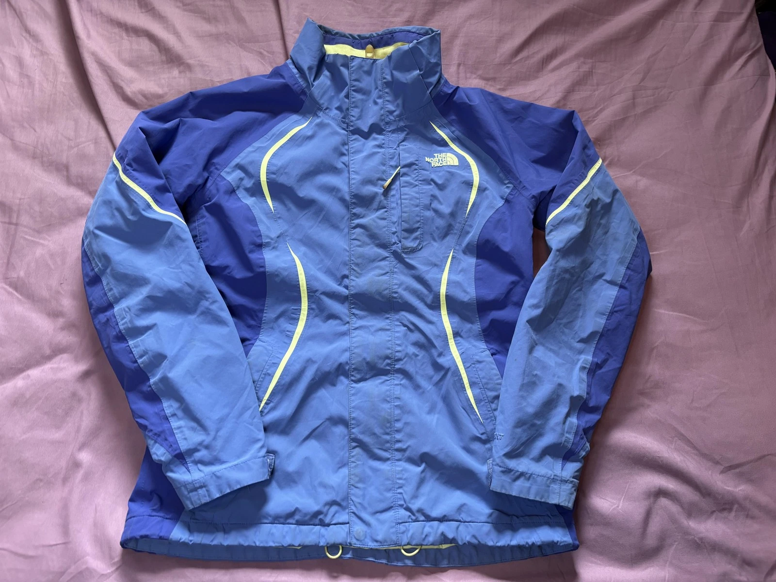The North Face Ski Jacket Womens M Blue DryVent Hooded Waterproof Insulated