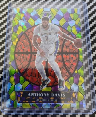 20-21 Anthony Davis Panini Mosaic Stained Glass Case Hit SSP #2 Lakers
