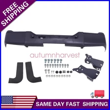 Rear Black Steel Step Bumper Fits 2011-2014 Chevy Silverado Sierra 2500 3500 HD