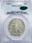 1920 S Walking Liberty Half Dollar PCGS & CAC AU53