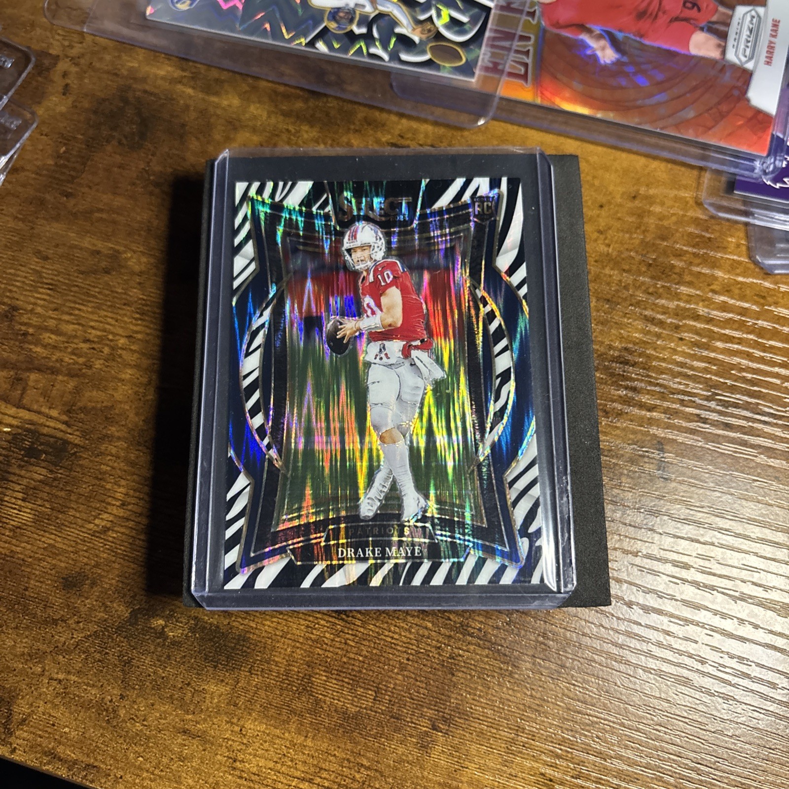 2024 Select Football Drake Maye Zebra Concourse Case Hit SSP