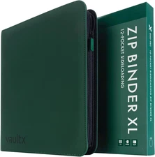 12 XL Pocket Trading Card Zip Binder - 624 Cards, Premium Exo-Tec Album Material