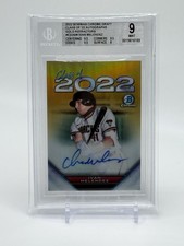 2022 Bowman Chrome Draft IVAN MELENDEZ Class Of 2022 Gold AUTO #46/50 - BGS 9
