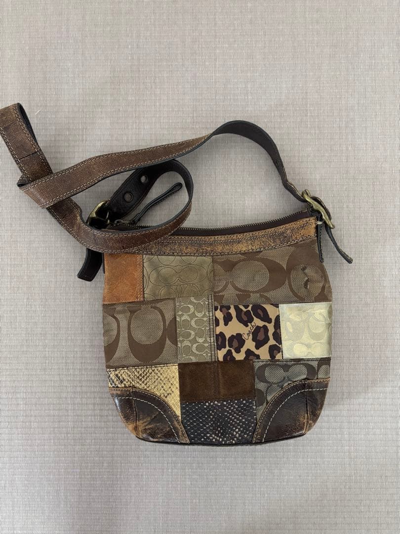COACH Patchwork Design Shoulder Bag for Women - S… - image 22