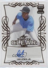 2021 Leaf Trinity Clear Auto Ian Lewis Jr #CA-IL1 Auto 0rm6