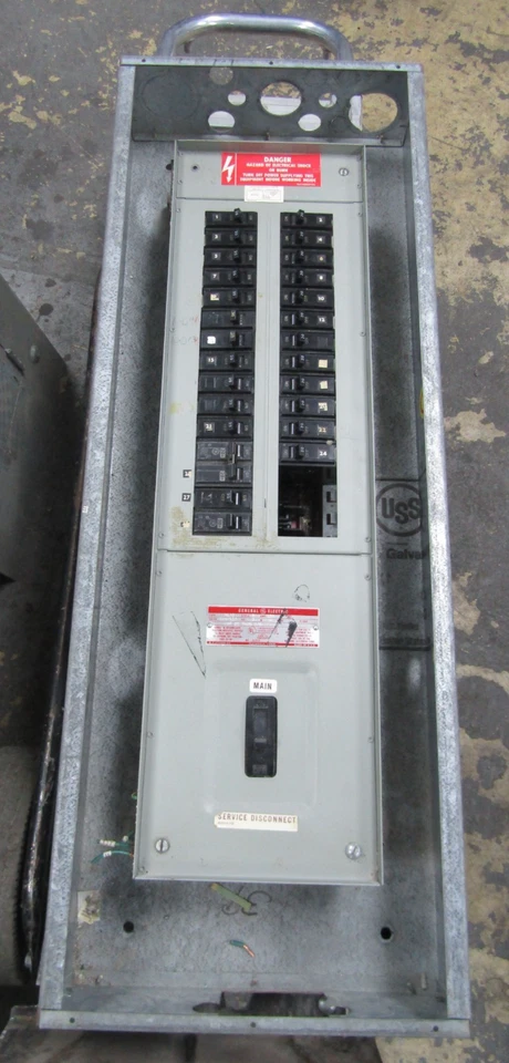 GE GENERAL ELECTRIC 150A MAIN BREAKER PANELBOARD 208-120V 3Ø 4W 30 CIR TYPE NLAB - Image 3 of 4
