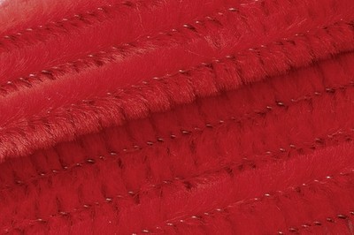 Pfeifenputzer, Biegeplüsch, Chenilledraht rot 50 cm x 8 mm Durchmesser Knor ...
