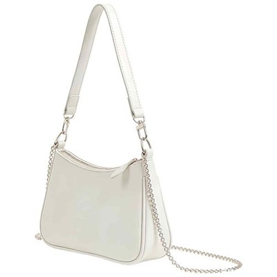 Suupii 1 Stück weiße Taschen für Damen, Handtaschen Damen Einheitsgröße, 