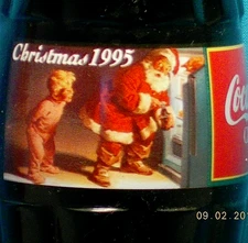 COCA-COLA * Coke *** CHRISTMAS 1995 #1 *** 8 oz Bottle *** Santa Claus
