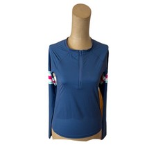 NWT Vineyard Vines Vacation Stripe Rash Guard Blue Size XS