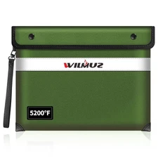 Upgraded 5200°F Heat Insulated Fireproof Money Bag with 8 Layers of Protect