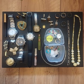 Lot N4 Bijoux Fantaisie Vintage Plaqué Or Autres En L'état