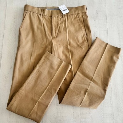 NWT JCrew Boys CrewCuts 100% Cotton Ludlow Dress Pants Size 12 Slim Khaki