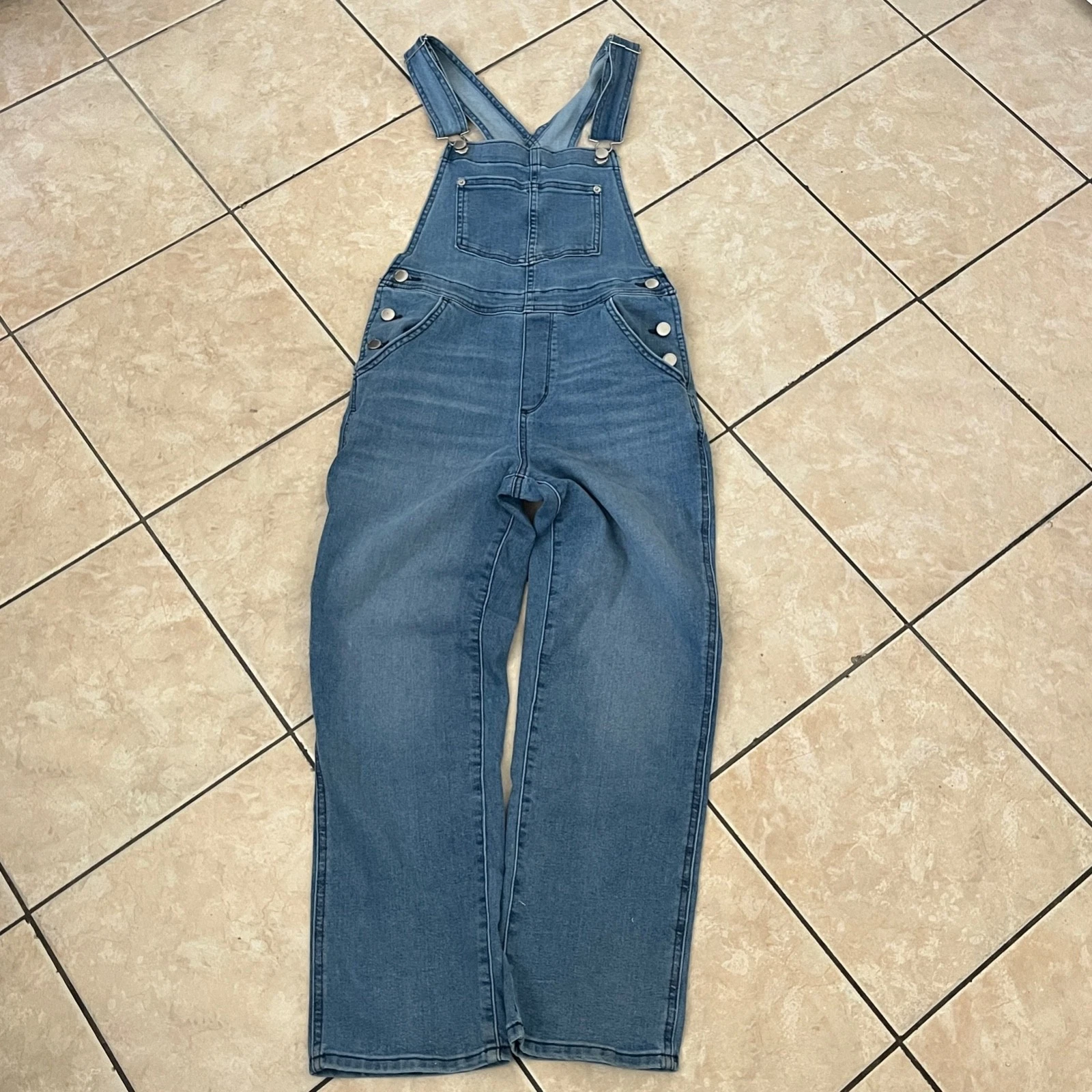 Sonoma Womens Bib Overalls Denim Small Y2K Garden Outdoor Country Work Jumpsuit