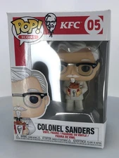Funko POP! Ad Icons Colonel Sanders Chicken Bucket #5 Vinyl Figure DAMAGED BOX