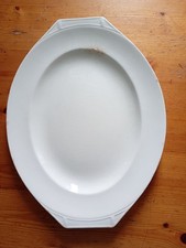 J&G Meakin Vintage Studio England Large White Oval Platter Sol 391423