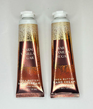 2pk Bath & Body Works Warm Vanilla Sugar Shea Butter Hand Cream 2pc 1 fl oz