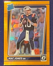 2021 Panini Optic Football Mac Jones Orange Rated Rookie Card 027/199
