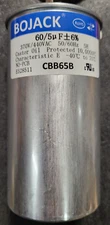 BOJACK CBB65B 60/5 uF MFD ±6% 370V/440V AC -40/+70 C Start Capacitor