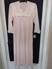 Vintage Christian Dior Nightgown Light Pink Soft Nylon With Lace Size Medium NWT