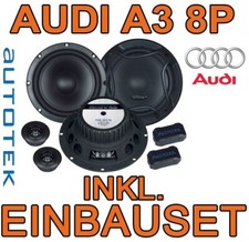 Altoparlante per AUDI A3 8P CASSE ANTERIORE POSTERIORE ANTERIORE POSTERIORE 16cm Autotek 2 vie