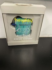 Heyday Travel Earbud Airpods Shell Case Cover Marble Print Green