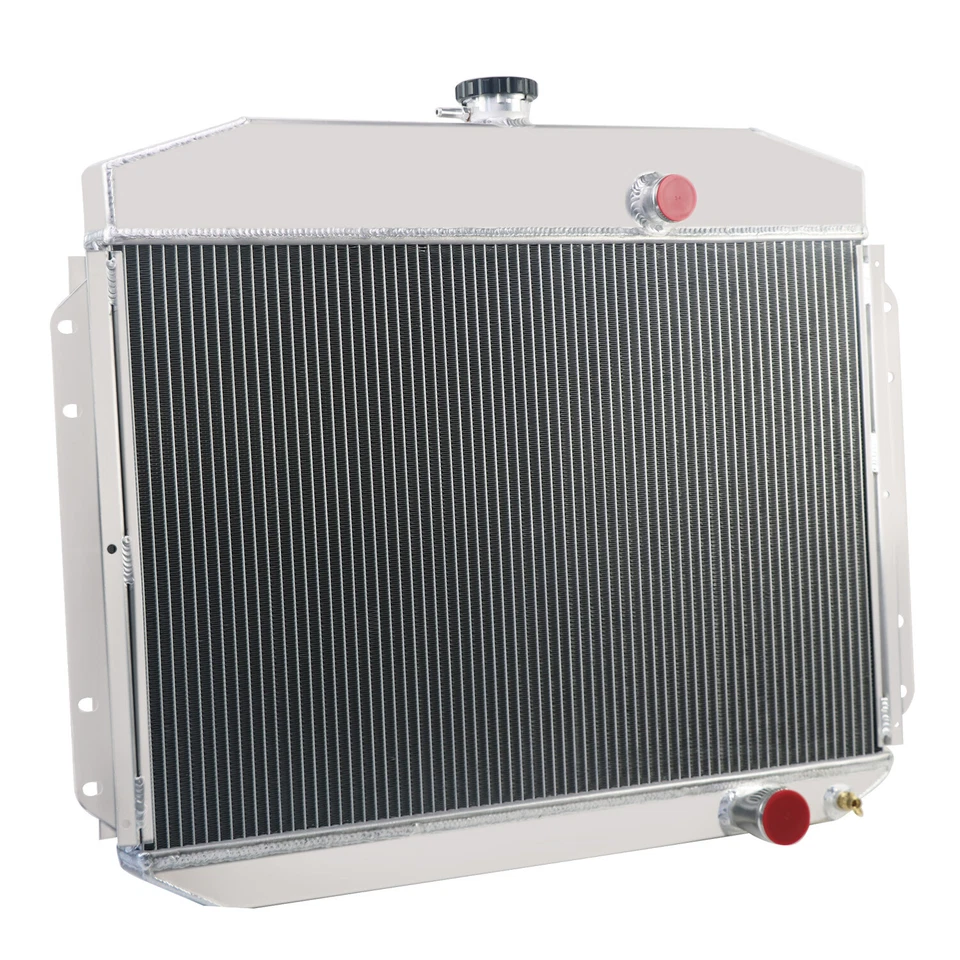 4 Row Aluminum Radiator For 1961-1964 1962 Ford F100 F250 F350 Pickup Truck 6Cyl Foto 3 de 4
