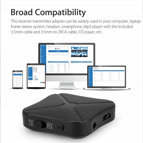 2in1 Bluetooth Transmitter Receiver Wireless Adapter TV Stereo A2DP Audio - Picture 4 of 11