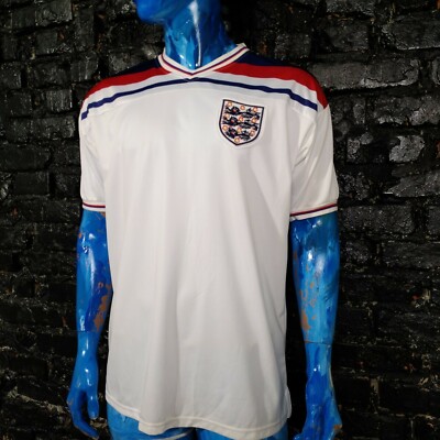 England Team Jersey Remake shirt 1980-1983 White Draw Score