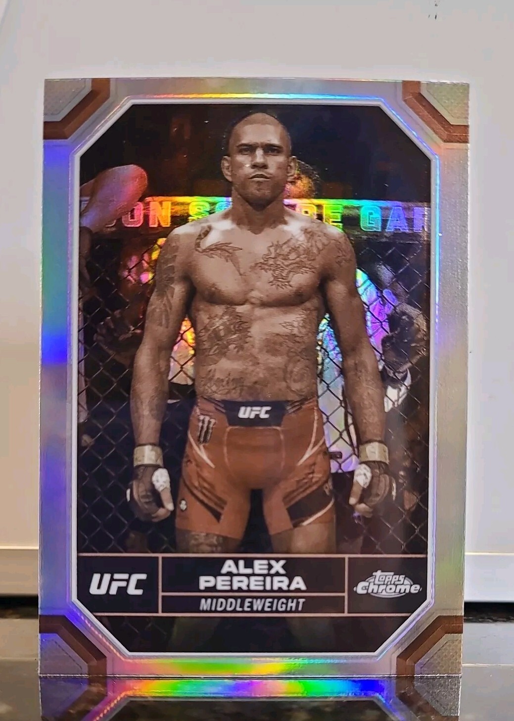 2024 Topps Chrome UFC SEPIA Refractor - Alex Pereira #4