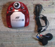 Vintage Portable FM AUTO SCAN RADIO FM Digital 2003 Red with Belt Clip Brand New