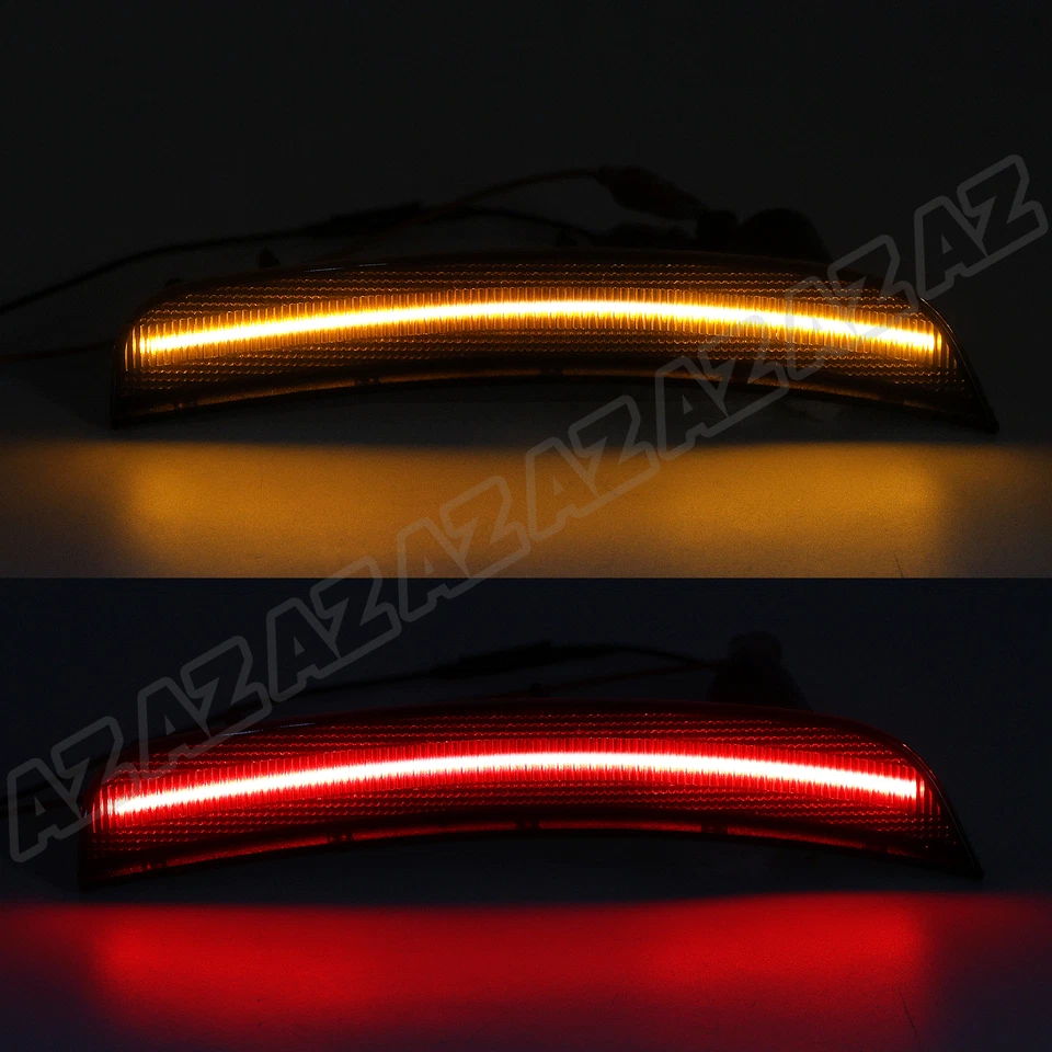 Juego de 4 piezas de luces de señalización laterales traseras + delanteras para Dodge Viper 13-17 carcasa de humo Foto 2 de 4