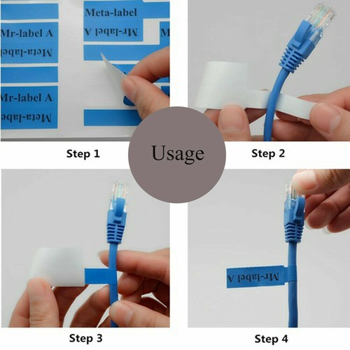 A4 30pcs Network Fiber Cable Self-adhesive Label sticker, Water Proof, Printable - 第 7/9 張圖片