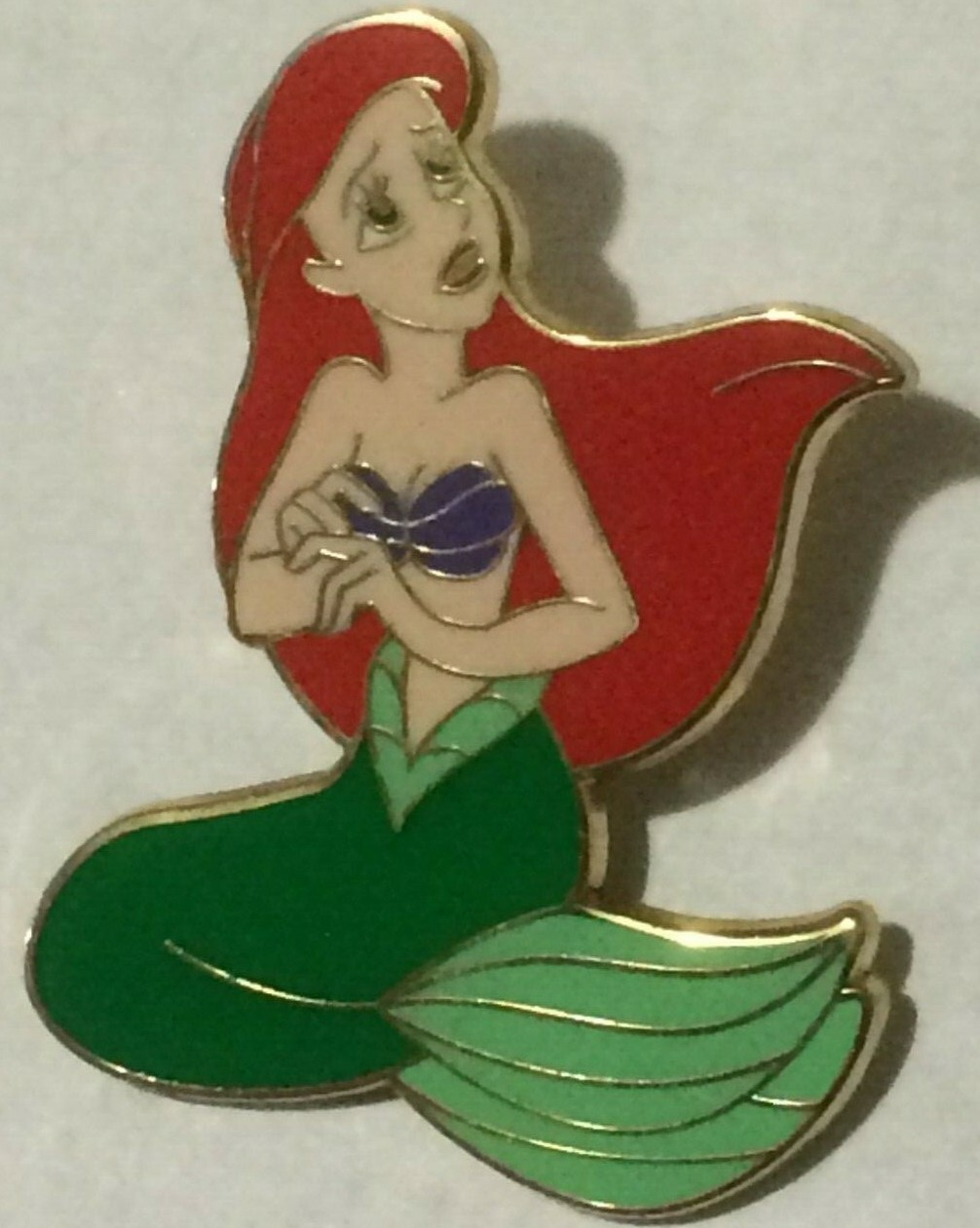 Ariel Scared Little Mermaid frightened disney  pin  C