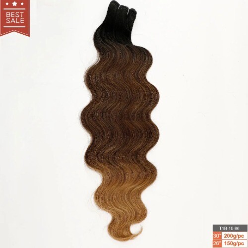 Brown Body Wave Ponytail Hair Bundles Soft Synthetic Hair Weave Hair Extensions - Bild 24 von 47
