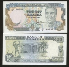Zambia 20 Kwacha Pick 32 UNC #7160999