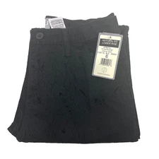 NWT FDJ French Dressing Women's Size 6 Black Jeans Floral Stretch Wing Pocket