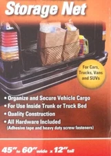 Carry Power Car-Truck-Van-SUV Cargo Hammock Storage Net  45"-60" x 12"t